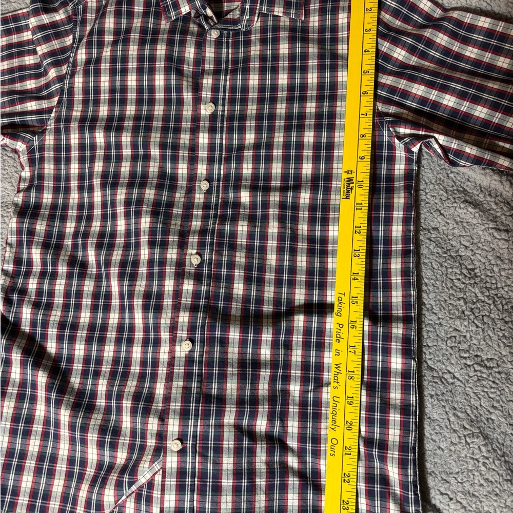 Tommy Hilfiger Multicolor Plaid Button-Down Shirt Boys size 18 Preowned - Picture 9 of 9